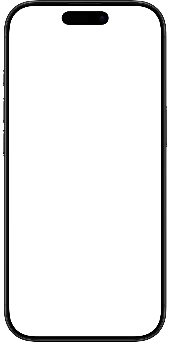 iPhone 16 Pro in Black Titanium color with screen content